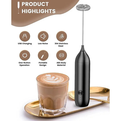 FrothMaster Rechargeable Electric Handheld Milk Frother