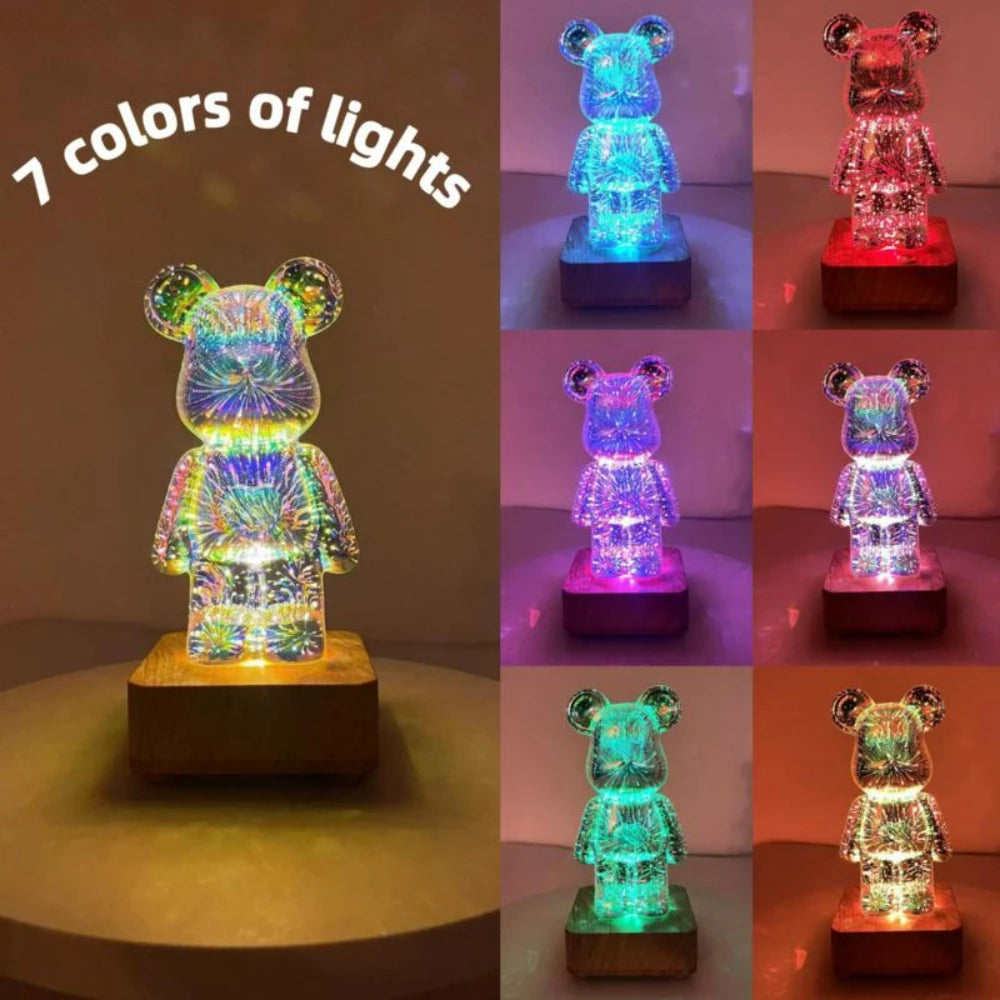 GlowBear 3D Firework Night Light