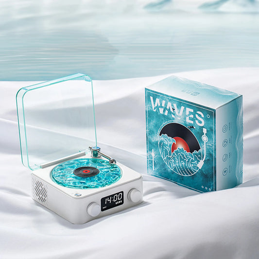 Retro Bluetooth Speaker | Waves Vinyl Player