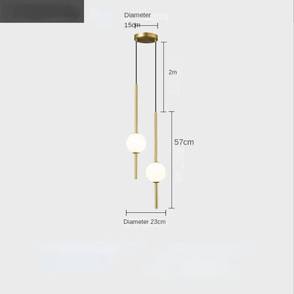 Sleek LED Bedroom Hanging Lamp