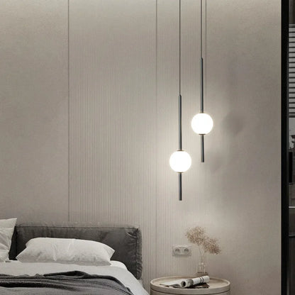 Sleek LED Bedroom Hanging Lamp