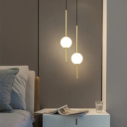 Sleek LED Bedroom Hanging Lamp