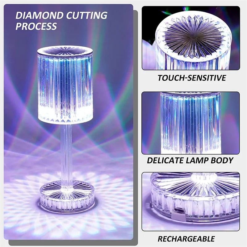 Crystal Sparkle LED Projection Lamp